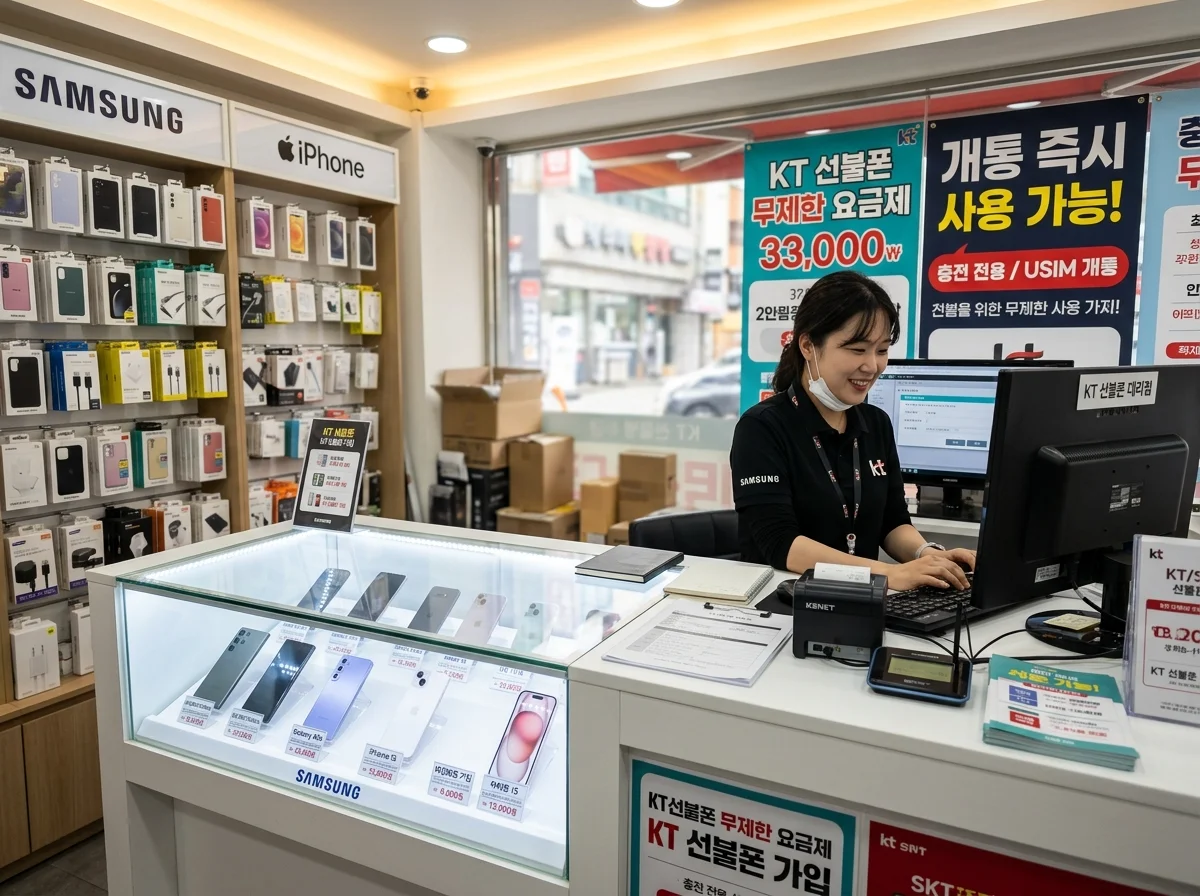 선불폰 알뜰폰 오프라인 매장 창업